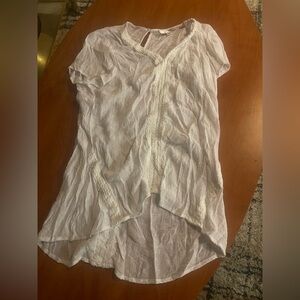 Spense Textured White Blouse